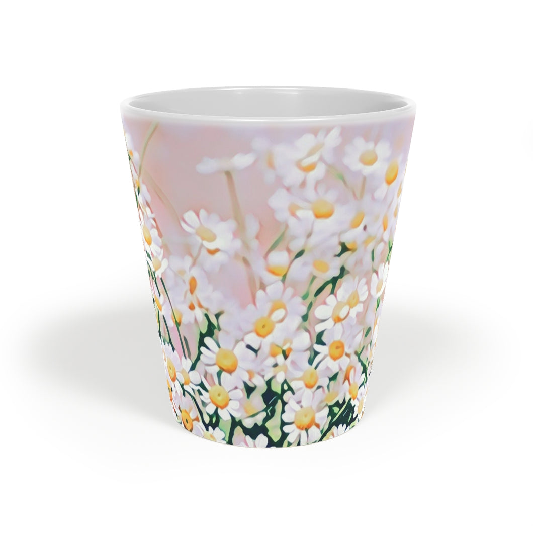 Field of Chamomile Latte Mug, 12oz