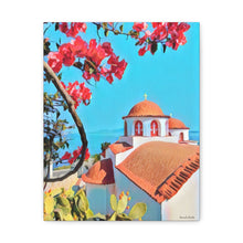 Load image into Gallery viewer, Agios Savvas, Kalymnos with Bougainvilleas
