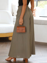 Load image into Gallery viewer, Drawstring Waist Wide Leg Pants
