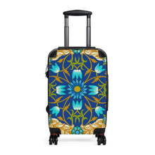 Load image into Gallery viewer, Floral Design Suitcases in Navy
