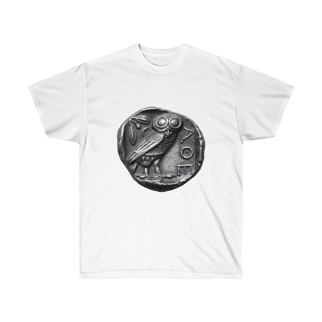 Athena Owl Coin Unisex Tee