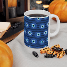 Load image into Gallery viewer, Evil Eye Pattern Ceramic Mug 11oz
