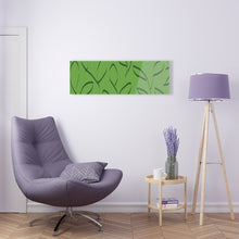 Load image into Gallery viewer, Leaf Doodle On Bright Green Acrylic Print
