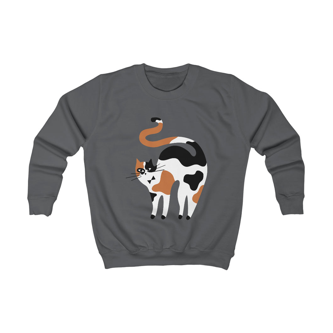 Calico Cat Kids Sweatshirt