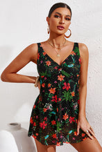 Load image into Gallery viewer, Full Size Twist Front Sleeveless Swim Dress
