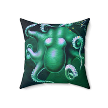 Load image into Gallery viewer, Octopus Spun Polyester Square Pillow
