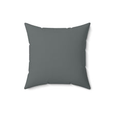 Load image into Gallery viewer, Gray Floral Spun Polyester Square Pillow
