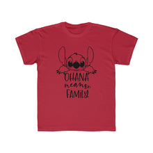 Load image into Gallery viewer, Ohana Means Family Kids Regular Fit Tee
