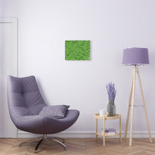 Load image into Gallery viewer, Leaf Doodle On Bright Green Acrylic Print
