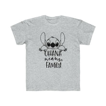 Load image into Gallery viewer, Ohana Means Family Kids Regular Fit Tee
