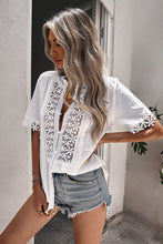 Load image into Gallery viewer, Buttoned Spliced Lace Blouse
